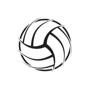 Volleyball abstract symbol