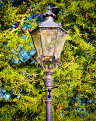 Beautiful old lantern in the Park