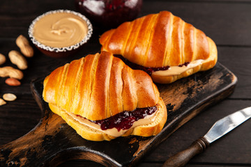 Peanut butter and jelly sandwich