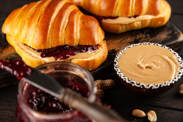 Peanut butter and jelly sandwich