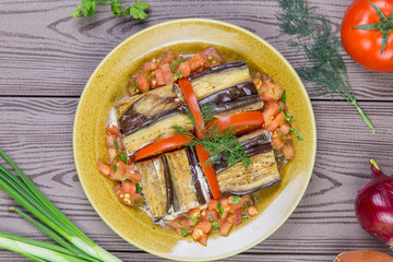 grilled zucchini and tomatoes