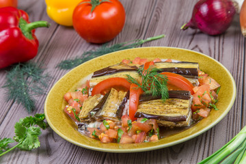 grilled zucchini and tomatoes