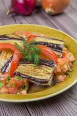 grilled zucchini and tomatoes