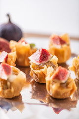 canape on Christmas table
