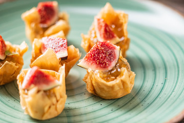 canape on Christmas table