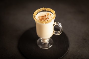 Traditional eggnog for Christmas