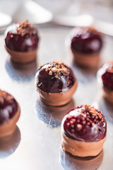 pastries with chocolate
