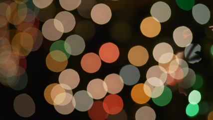 Abstract colored bokeh balls for green screen