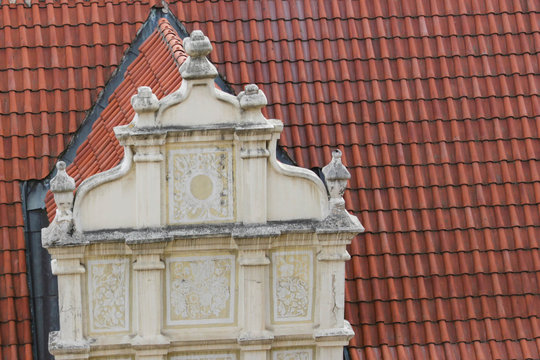Old tile roof