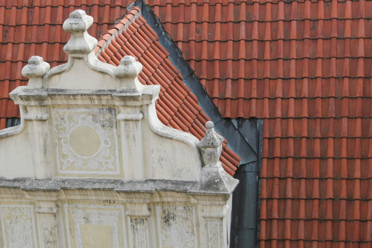 Old tile roof