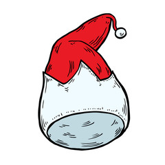 Santa hat, Christmas cap icon