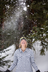 winter, skiing, woman, mountain, outdoors, happy, people, young, group, friends, smiling, white, fun, hat, beautiful, happiness, together, girls, friendship, casual, athletic, sports