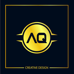 Initial Letter AQ Logo Template Design