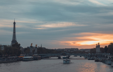 Fototapeta premium Sunset in Paris 2