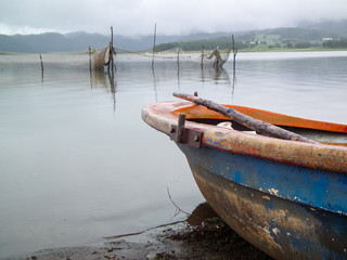 barcas presa el tejocotal agua redes neblina