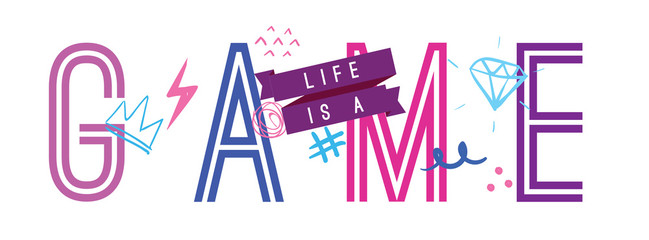 Tee print. Typography for t shirt.