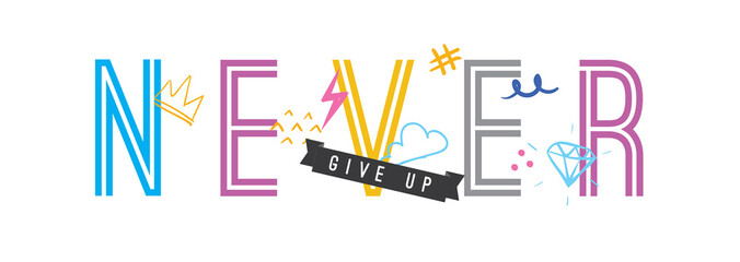 Tee print. Typography for t shirt.