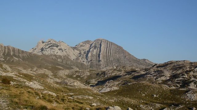 View of beautiful landscape in National park Durmitor, Montenegro. Pruta&scaron;