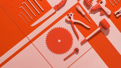 Hardware/Tool kit composition.