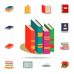 books flat icon. Book icons universal set for web and mobile