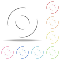 loading circles  icon. Elements of Loader in multi color style icons. Simple icon for websites, web design, mobile app, info graphics