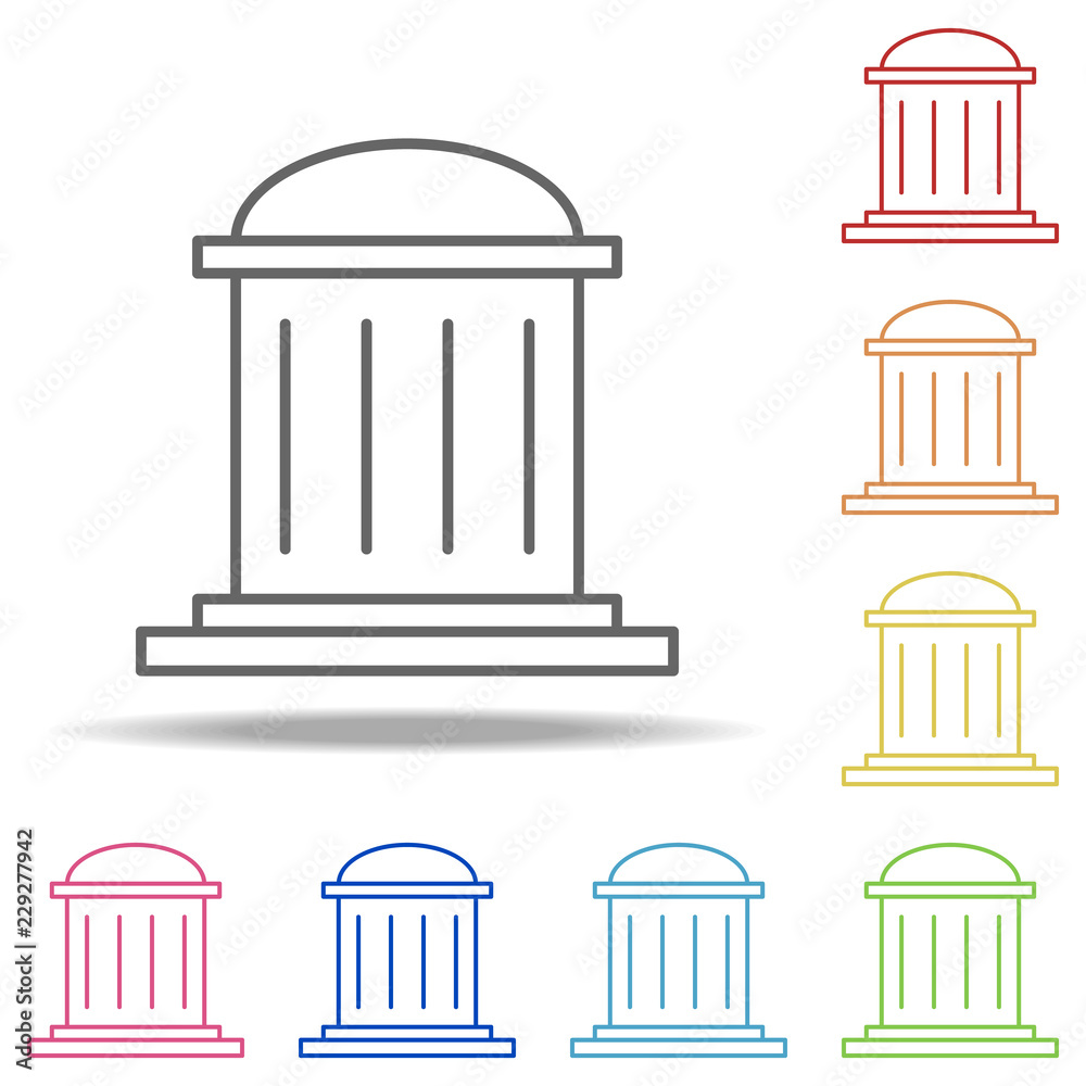Aufkleber blueprint icon. elements of building landmarks in multi color style icons. simple icon for websites,