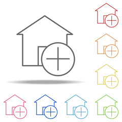 placeholder icon. Elements of Building Landmarks in multi color style icons. Simple icon for websites, web design, mobile app, info graphics