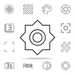 Brightness sign icon. Image icons universal set for web and mobile