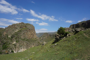 South Georgian Mountains Landscape View