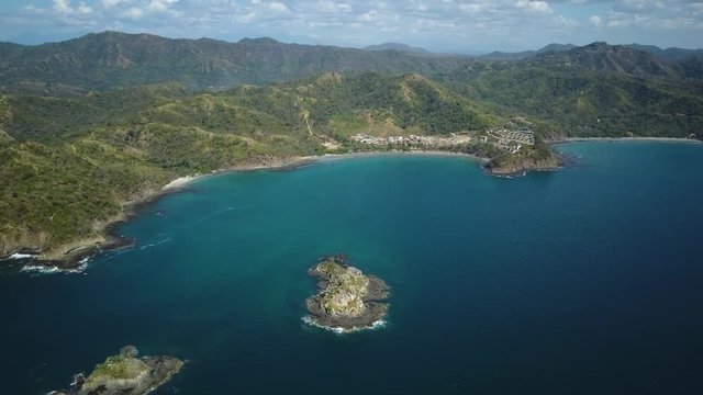 4k aerial drone footage.  Costa Rica beaches & coast and the Pacific Ocean