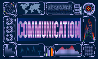 Futuristic User Interface With the Word Communication