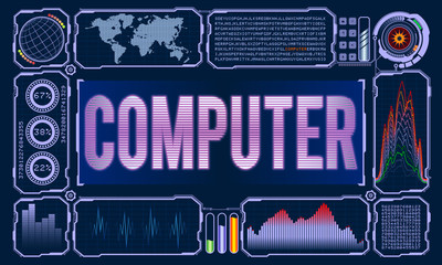 Futuristic User Interface With the Word Computer