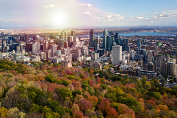 Montreal autumn season coulors