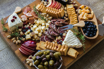 Gourmet Meat and Cheese Board