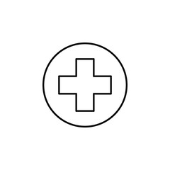 hospital icon. Element of medicine for mobile concept and web apps icon. Thin line icon for website design and development, app development. Premium icon