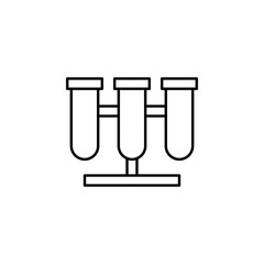 test tube icon. Element of medicine for mobile concept and web apps icon. Thin line icon for website design and development, app development. Premium icon