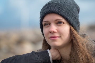 Photo of a beautiful girl 20 years old - close up shot