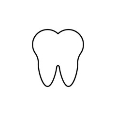 tooth icon. Element of medicine for mobile concept and web apps icon. Thin line icon for website design and development, app development. Premium icon