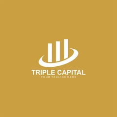 Capital logo design vector