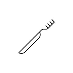 toothbrush icon. Element of medicine for mobile concept and web apps icon. Thin line icon for website design and development, app development. Premium icon