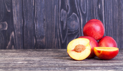 red juicy nectarines