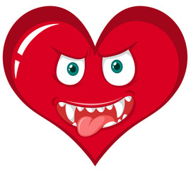 A red heart monster character © brgfx