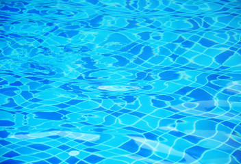 Clear water in swimming pool