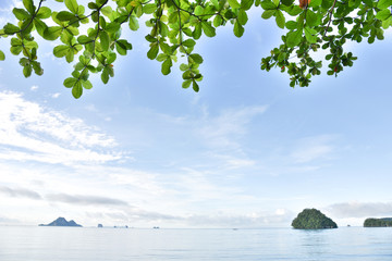 sea View beautiful morning at Krabi Thailand