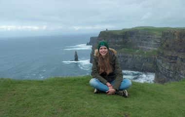 Fototapeta premium The famous Cliffs of Moher at the Irish west coast