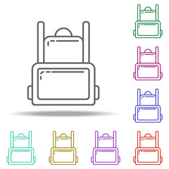 tourist backpack dusk icon. Elements of Summer holiday & Travel in multi color style icons. Simple icon for websites, web design, mobile app, info graphics