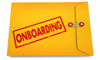 Onboarding Information Details Welcome New Member Employee Envelope 3d Illustration
