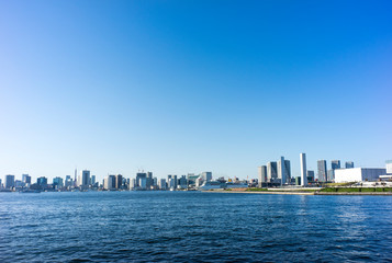 scenery of  Tokyo bay area