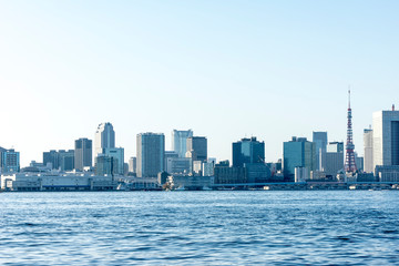 scenery of  Tokyo bay area