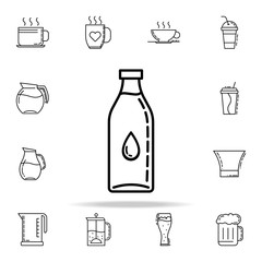 bottle of water dusk icon. Drinks & Beverages icons universal set for web and mobile